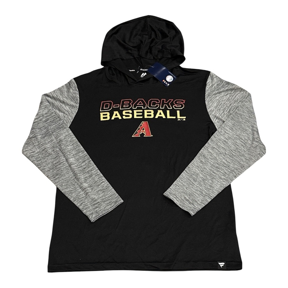 NEW Arizona Diamondbacks Baseball Fanatics Majestic Hoodie Sweatshirt Mens Large